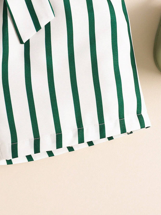 SHEIN Conjunto de 3 piezas para bebé niña, camisola elegante verde casual - Quierox - Tienda Online
