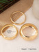 SHEIN Conjunto de 3 pulseras lujosas circulares doradas para mujeres - Quierox - Tienda Online