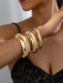 SHEIN Conjunto de 3 pulseras lujosas circulares doradas para mujeres - Quierox - Tienda Online
