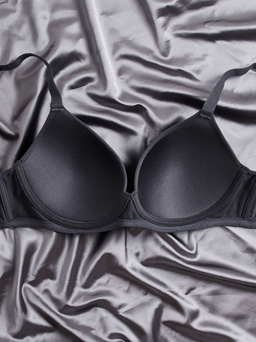 SHEIN Conjunto de 3 sujetadores push up de microfibra con copa suave y copa completa - Quierox - Tienda Online