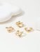 Shein Conjunto de 4 anillos asimétricos geométricos de estilo retro con círculo abierto y diseño líquido - Quierox - Tienda Online