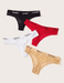 Shein Conjunto de 4 bragas con cinta adhesiva con letras - Quierox - Tienda Online