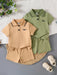 SHEIN Conjunto de 4 piezas : polo de manga corta para bebé - Quierox - Tienda Online