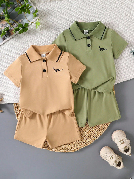 SHEIN Conjunto de 4 piezas : polo de manga corta para bebé - Quierox - Tienda Online