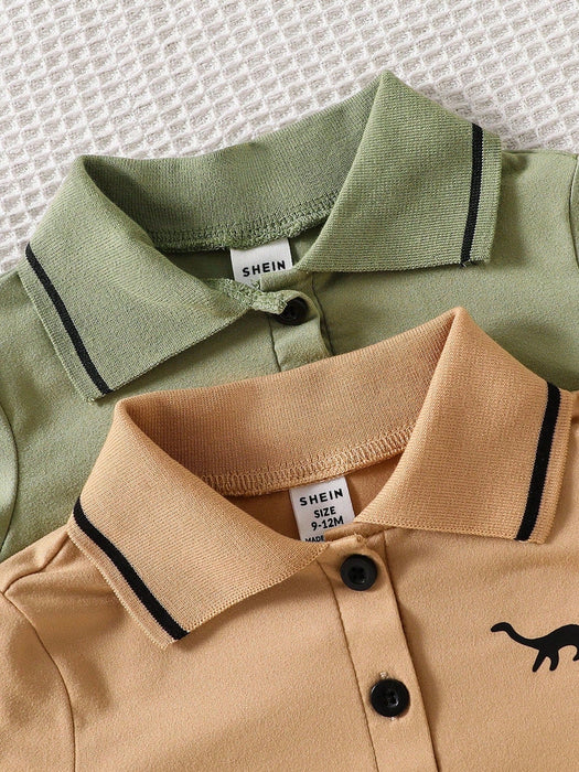 SHEIN Conjunto de 4 piezas : polo de manga corta para bebé - Quierox - Tienda Online
