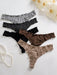 SHEIN Conjunto de 5 braguitas tipo tanga con volantes y rayas de PetitDoll. - Quierox - Tienda Online