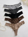 SHEIN Conjunto de 5 braguitas tipo tanga con volantes y rayas de PetitDoll. - Quierox - Tienda Online