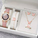 SHEIN Conjunto de 6 piezas de reloj para damas con correa, reloj de cuarzo, collar con dije.. - Quierox - Tienda Online