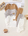 SHEIN Conjunto de 6 piezas para recién nacidos: camisa de manga larga y pantalones - Quierox - Tienda Online