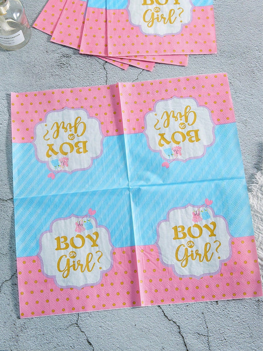 Shein Conjunto de 84 piezas para fiesta de revelación de género - Quierox - Tienda Online