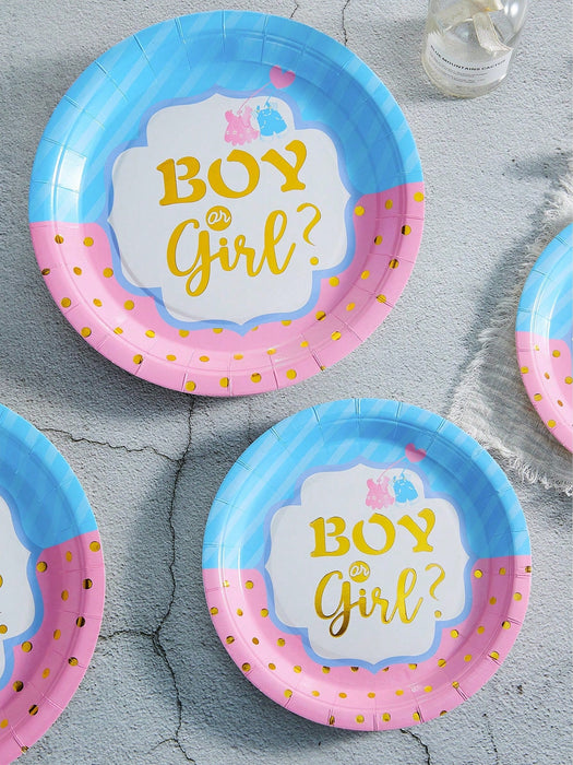 Shein Conjunto de 84 piezas para fiesta de revelación de género - Quierox - Tienda Online