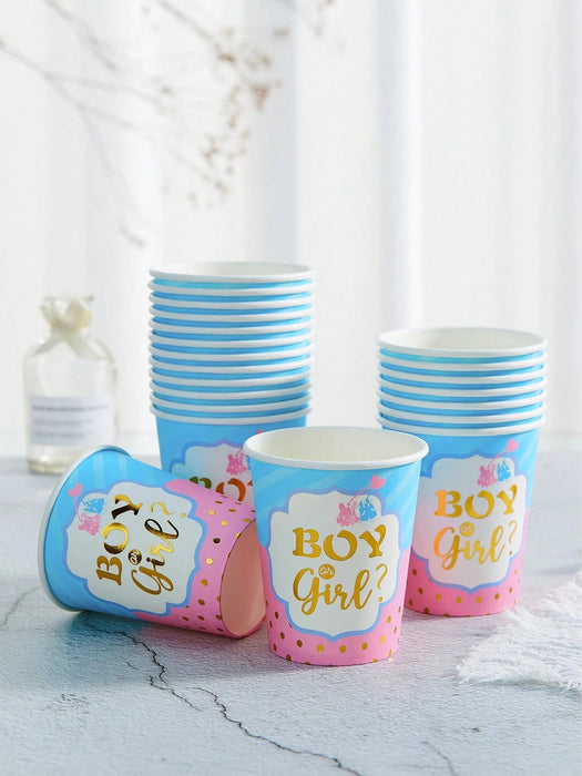 Shein Conjunto de 84 piezas para fiesta de revelación de género - Quierox - Tienda Online