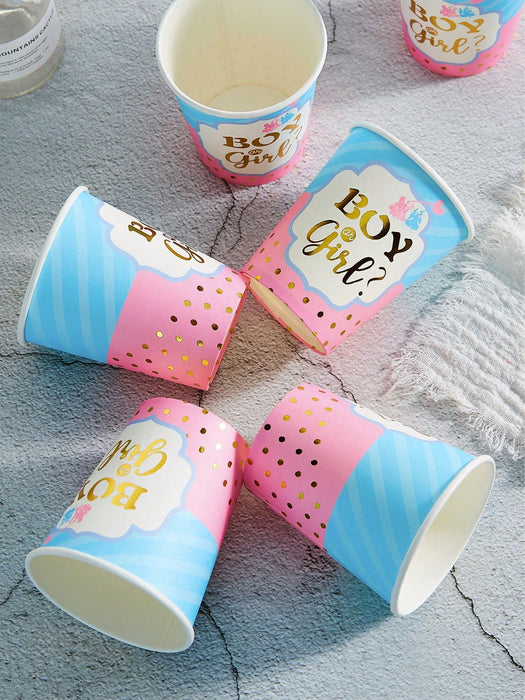 Shein Conjunto de 84 piezas para fiesta de revelación de género - Quierox - Tienda Online