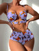SHEIN Conjunto de bikini con estampado de mariposa para vacaciones en la playa - Quierox - Tienda Online