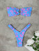 SHEIN Conjunto de bikini con top de tubo fruncido y estampado floral para mujer de Polovedo - Quierox - Tienda Online