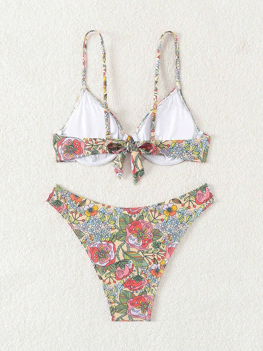 SHEIN Conjunto de bikini estampado para mujer con diseños floral - Quierox - Tienda Online