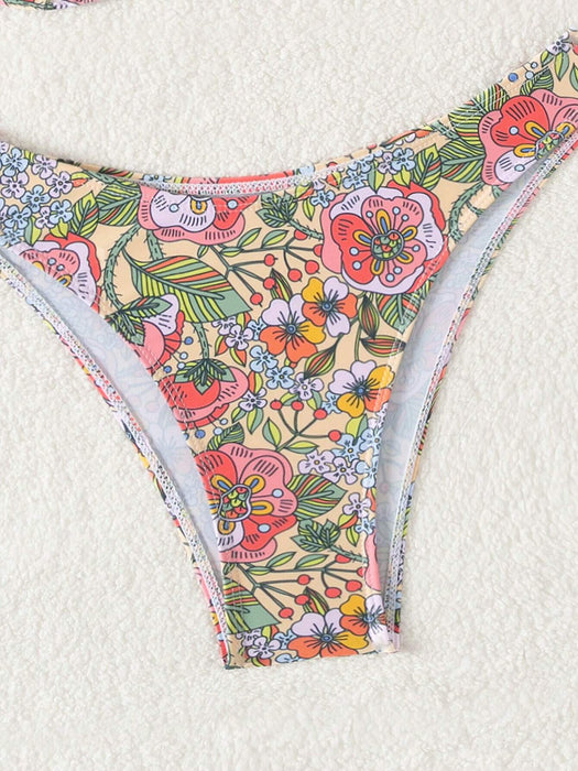 SHEIN Conjunto de bikini estampado para mujer con diseños floral - Quierox - Tienda Online