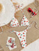 SHEIN Conjunto de bikini sexy de 2 piezas con estampado integral de frutas - Quierox - Tienda Online