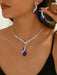 SHEIN Conjunto de boda para mujer de 3 piezas: collar de corazón, pendientes, elegante - Quierox - Tienda Online