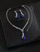 SHEIN Conjunto de boda para mujer de 3 piezas: collar de corazón, pendientes, elegante - Quierox - Tienda Online