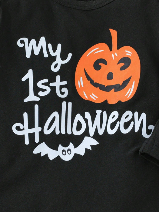 SHEIN conjunto de body manga larga, pantalones y gorro. con estampado de Halloween - Quierox - Tienda Online