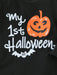 SHEIN conjunto de body manga larga, pantalones y gorro. con estampado de Halloween - Quierox - Tienda Online