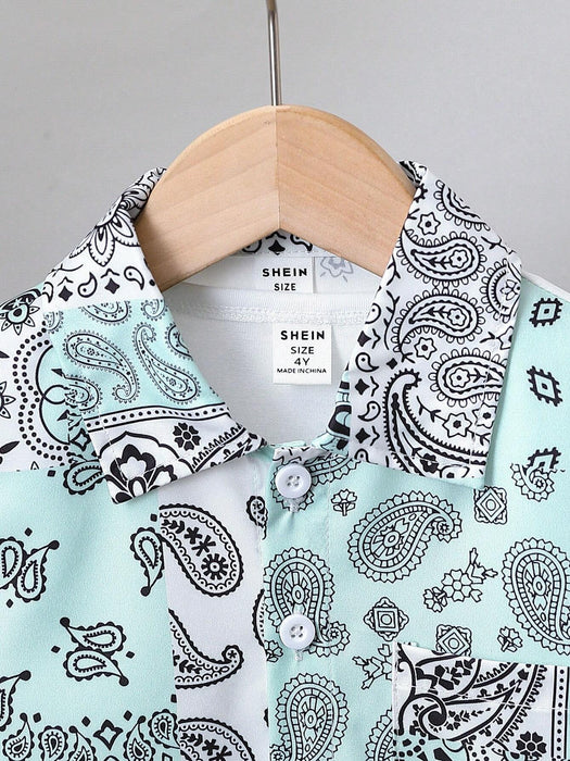 SHEIN Conjunto De Camisa y Shorts De Manga Corta - Quierox - Tienda Online