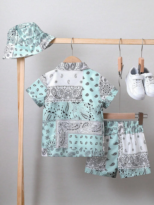 SHEIN Conjunto De Camisa y Shorts De Manga Corta - Quierox - Tienda Online