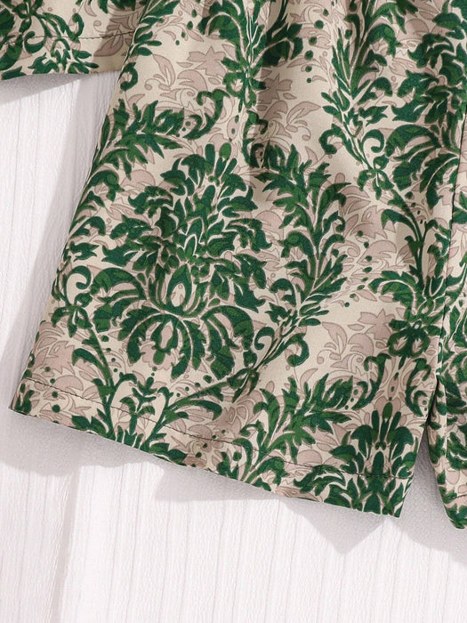 SHEIN Conjunto de camiseta sin mangas y shorts estampados para niñas - Quierox - Tienda Online