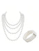 SHEIN Conjunto de collar y pulsera de perlas estilo años 20 (2 piezas): ideal para fiestas - Quierox - Tienda Online