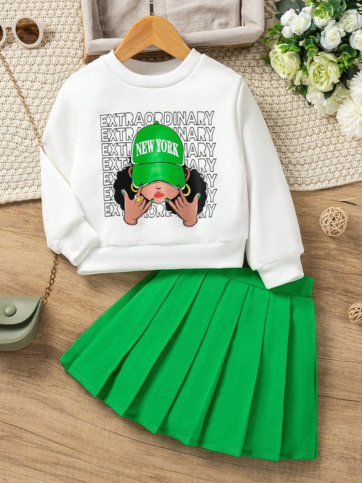 SHEIN Conjunto De Dos Piezas Con Sudadera De Cuello Redondo - Quierox - Tienda Online