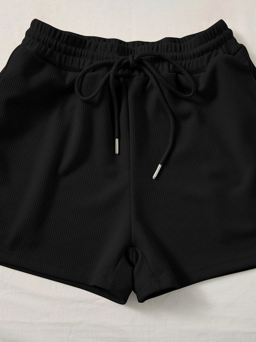 SHEIN Conjunto de dos piezas de camiseta sin mangas con cuello