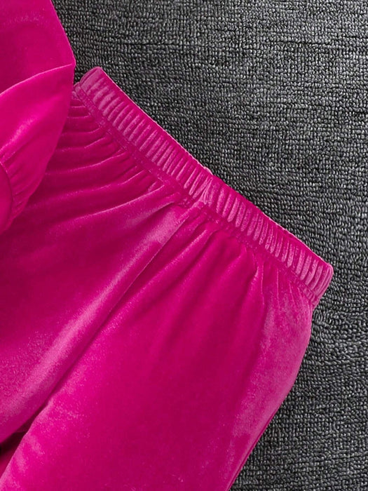 SHEIN Conjunto de dos piezas de sudadera y pantalón de manga larga - Quierox - Tienda Online