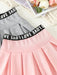 Shein Conjunto De Falda Plisada Rosa Y Gris Casual Y Deportiva Para Bebé Niña - Quierox - Tienda Online