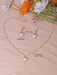 Shein Conjunto de joyas de perlas de imitación en forma de corazón con colgante, collar y pendientes - Quierox - Tienda Online