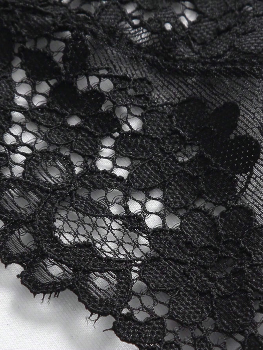 Shein Conjunto de lencería de sujetador y braguita de encaje floral - Quierox - Tienda Online