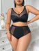 SHEIN Conjunto de lencería de talla grande de 2 piezas - Quierox - Tienda Online