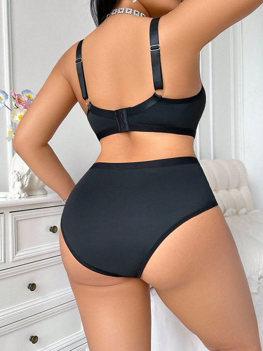 SHEIN Conjunto de lencería de talla grande de 2 piezas - Quierox - Tienda Online