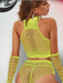 Shein Conjunto de lencería sexy amarillo neón - Quierox - Tienda Online