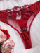 SHEIN Conjunto de lencería sexy para mujer, sujetador y pantie bordado - Quierox - Tienda Online