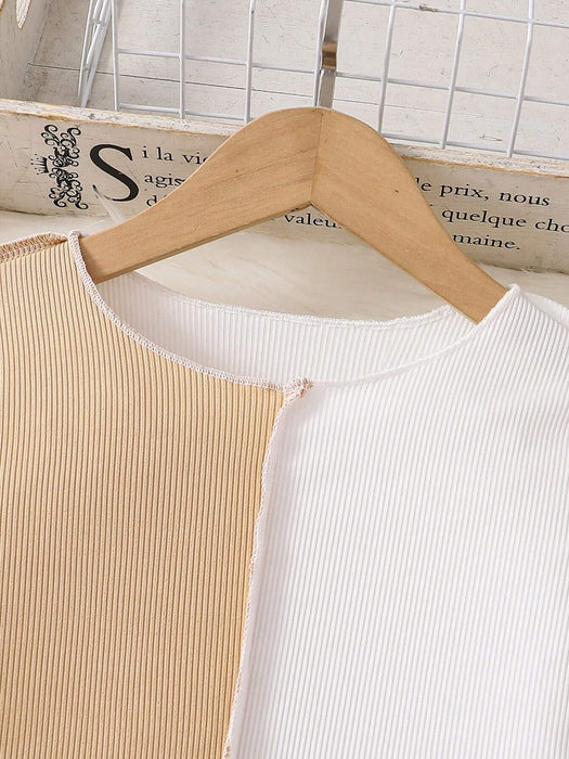 SHEIN Conjunto de moda para niñas, que incluye: Blusa de manga larga + Pantalón cargo - Quierox - Tienda Online