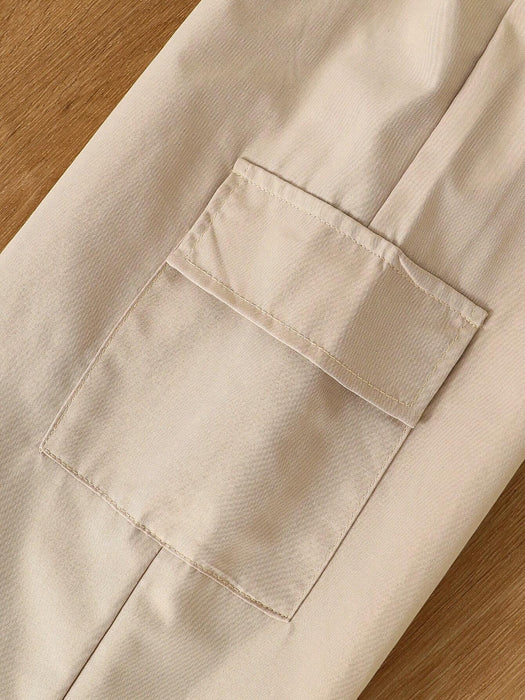 SHEIN Conjunto de moda para niñas, que incluye: Blusa de manga larga + Pantalón cargo - Quierox - Tienda Online