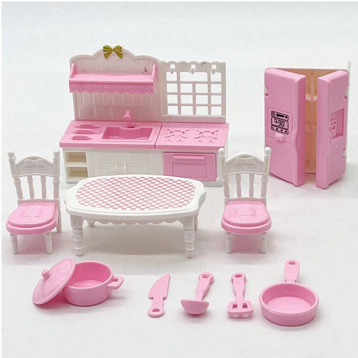SHEIN Conjunto de muebles de cocina en miniatura para casa de muñecas - Quierox - Tienda Online