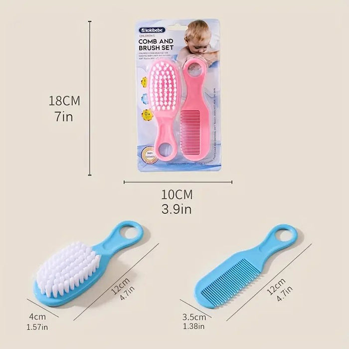 Shein Conjunto de peine y cepillo para la seguridad del recién nacido, 2 piezas - Quierox - Tienda Online