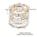 SHEIN Conjunto De Pulsera De Corazón De Perlas De Imitación Para Mujer - Quierox - Tienda Online