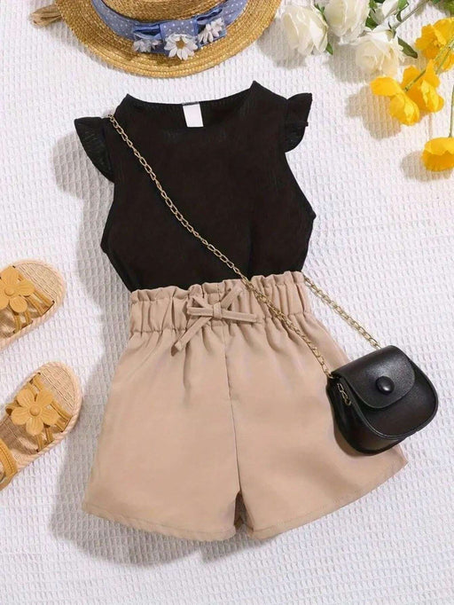 SHEIN Conjunto de ropa casual de 2 piezas para bebé niña, elegante y adorable - Quierox - Tienda Online