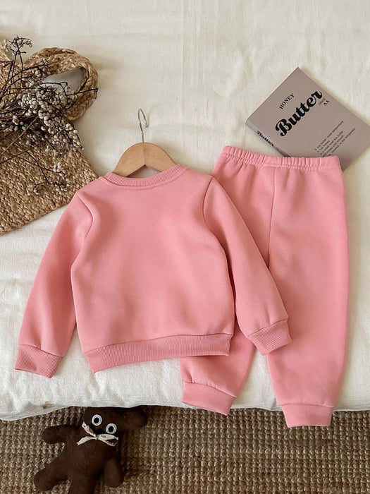 SHEIN Conjunto de sudadera con capucha SHEIN, diseño adorable - Quierox - Tienda Online