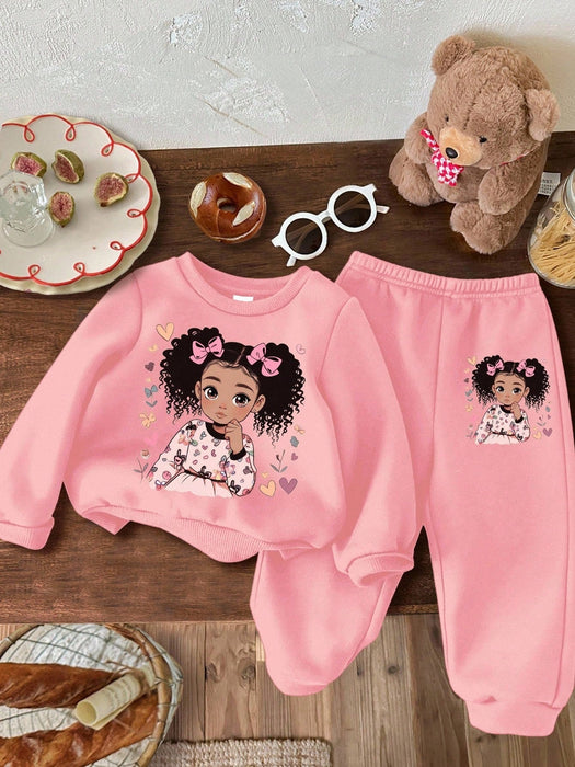 SHEIN Conjunto de sudadera con capucha SHEIN, diseño adorable - Quierox - Tienda Online