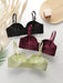 SHEIN Conjunto de sujetador push - up de 3 piezas con bordes suaves - Quierox - Tienda Online
