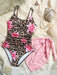 SHEIN Conjunto de traje de baño de una pieza informal con falda - Quierox - Tienda Online